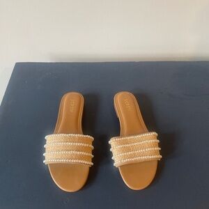 J crew pearl sandals